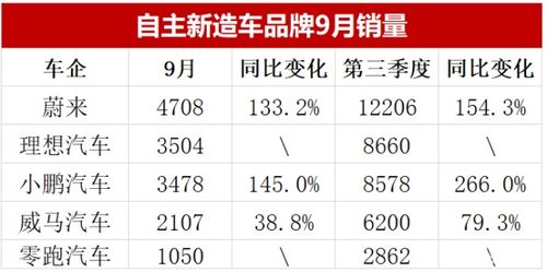 九月車市新格局 五菱新能源銷量破兩萬，長安吉利領跑國產新時代